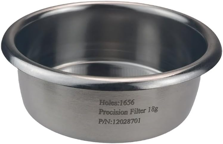 Chengtech Espresso Accessories, 58mm Espresso Filter Basket (18g Laser Round Hole) – 1656 High-Density Laser-Cut Round Perforations, Ridgeless Design for Efficient Extraction & Richer Flavor - Image 1